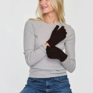 Cashmere Black Gloves